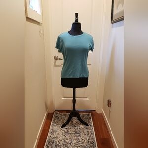 Style & Co Teal Short Sleeve Women's Top